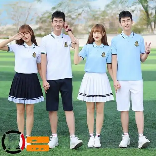 校服套装中学生学院风初中高中生毕业班服夏季运动会短袖服装夏天