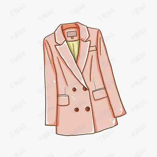 少女小西服手绘小清新