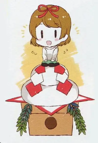 动漫 二次元 同人 lovelive 小泉花阳 少女 q版 可爱 萌 头像