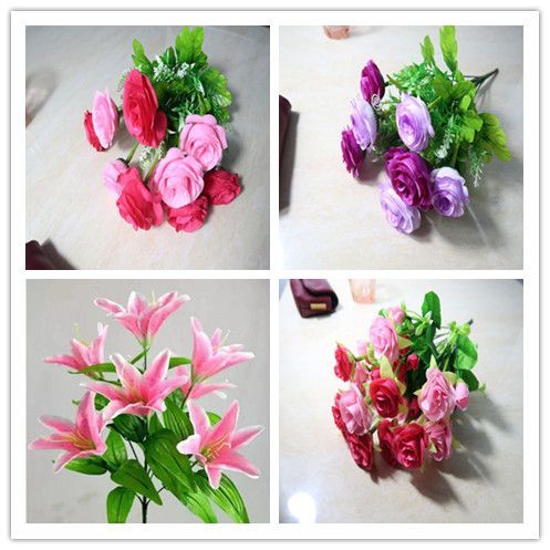 佛教用品佛前供花仿真花百合花虎兰供佛假花供佛花摆件家居装饰花