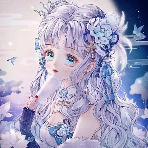 动漫闺蜜头像~ 蓝色系列