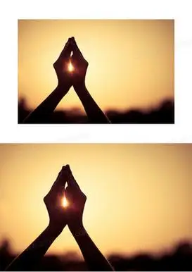 双手合十图片素材