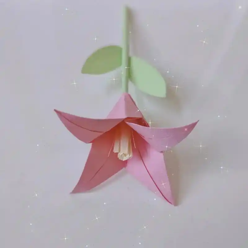 三八妇女节手工折纸花百合简单 - 抖音