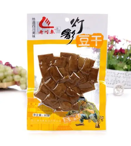 老川东灯影豆干80g小包装散装素食豆腐干四川特产休闲食品