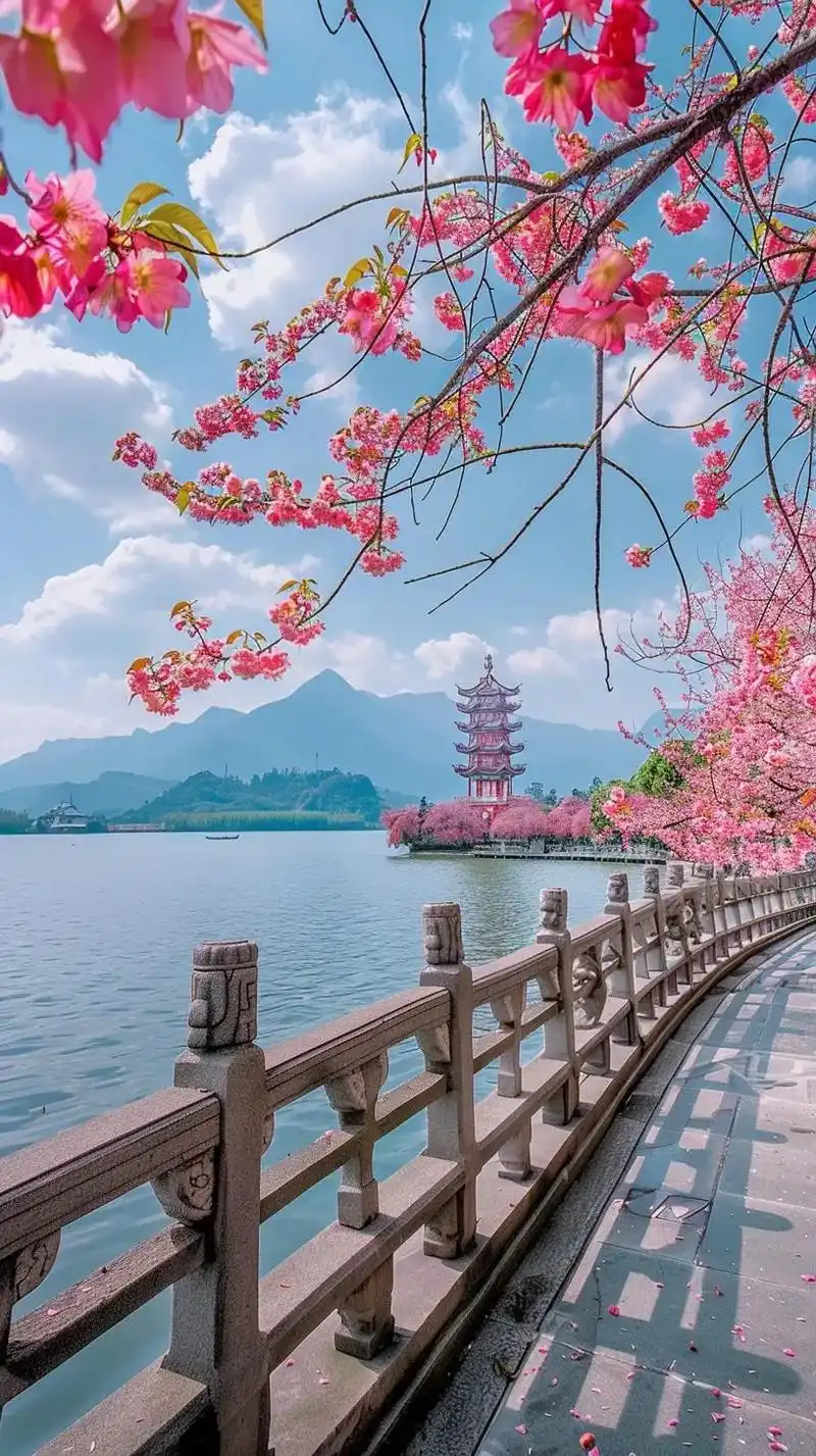 西湖美景让人陶醉不已