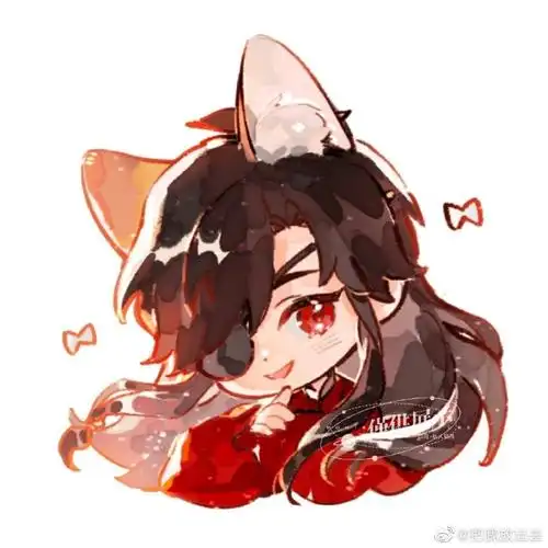 墨香铜臭 花怜#发发之前花环的赠图,太可爱了,重老师真的太会画q版了