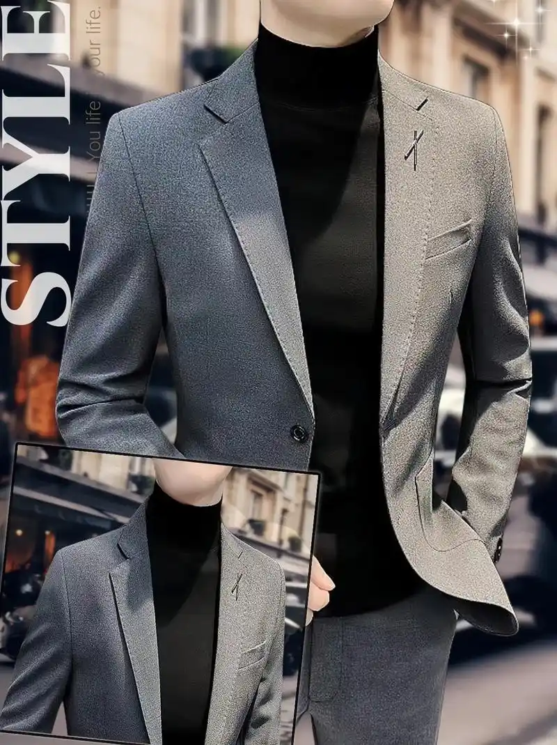 痞帅高级感男士商务休闲西装外套 男神们