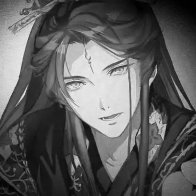 古风黑白头像男生水墨图片