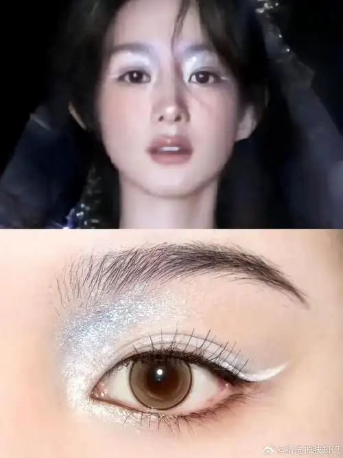 赵丽颖仿妆|雪祭司神女眼妆·详细教程|赵丽颖_新浪新闻