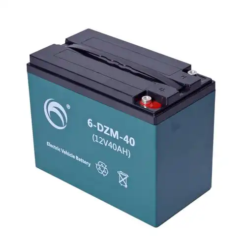 厂家直销6-dzm-40电动车电池 农用三轮车12v40ah免维护电池