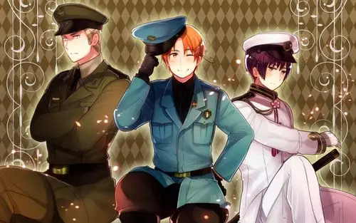 黑塔利亚 aph axis powers- hetalia 轴心国(德 北意 日) 壁纸
