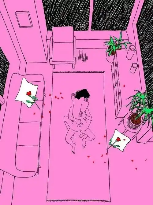 的粉色粉色的夜尺度之大 让人脸红这个插画竟然如此的污了不得alicia