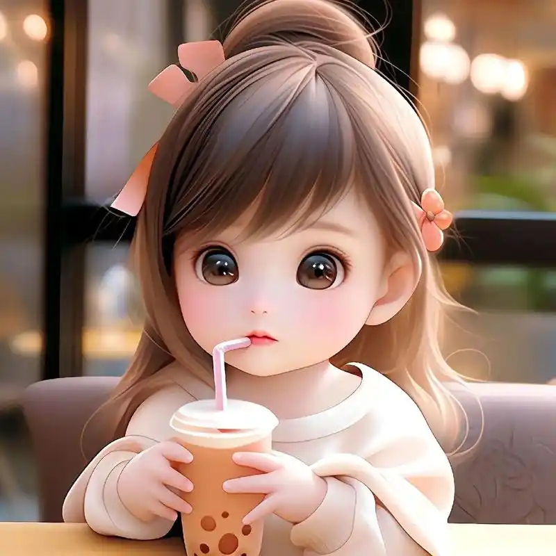 萌妹纸头像.#萌娃漫画头像 #大眼萌娃 可爱的小女孩头像 - 抖音