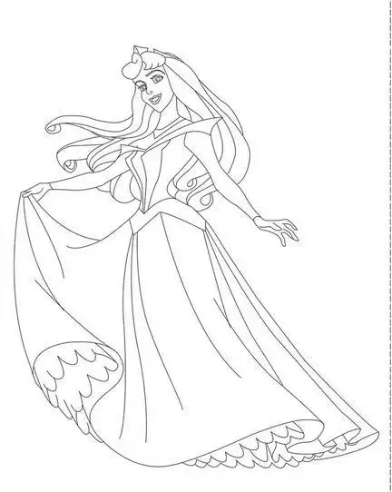 简笔画法睡美人