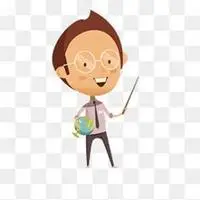 男教师卡通微信头像【点击鼠标右键下载】