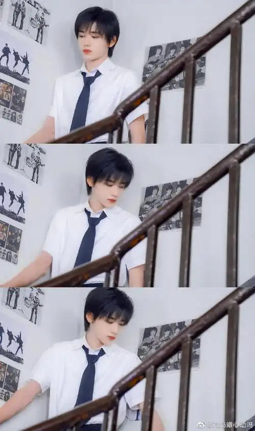 最美校服大赛#校服造型的宋亚轩就是温柔学长,清新校草@时代少耐排