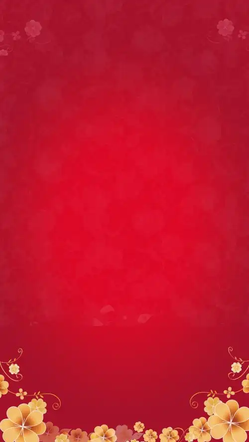 红色喜庆花朵背景免抠素材免费下载_觅元素51yuansu.com