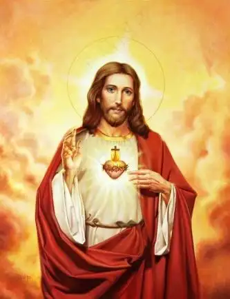 基督上帝耶稣文华油画像图片