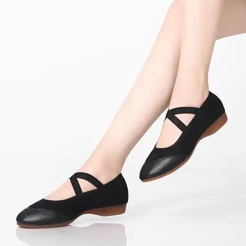 广场演出成人新款夏季布鞋舞蹈鞋舞鞋