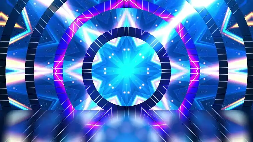 韩国舞蹈背景动感时尚4k夜店酒吧舞台背景视频走秀舞台背景