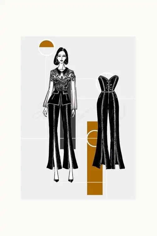 经典黑白系列服装设计珍藏版