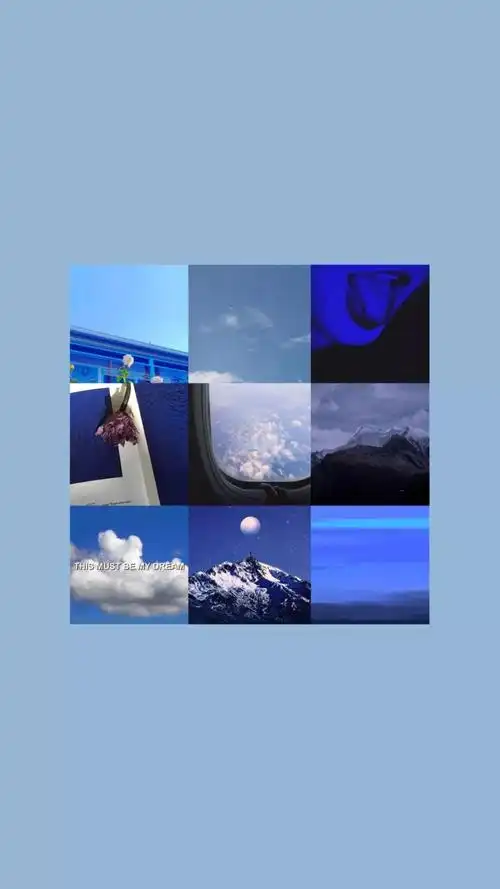 壁纸| 抖音锁屏壁纸简约蓝色