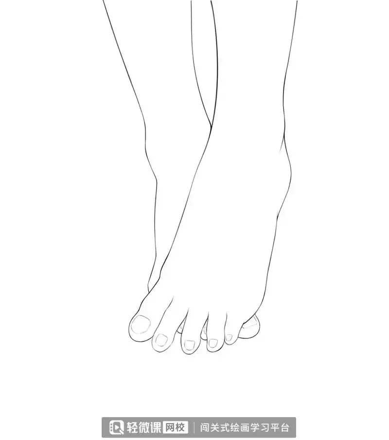 怎么画脚的教程