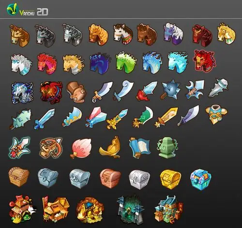 q版道具|插画|游戏原画|斯巴达喵 - 原创作品 - 站酷 (zcool)