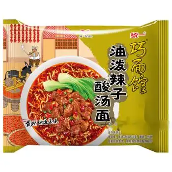油泼辣子酸汤面 116g*24袋装 整箱24袋巧面馆速食方便面 油泼辣子酸汤