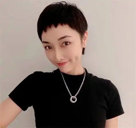 超短发短刘海