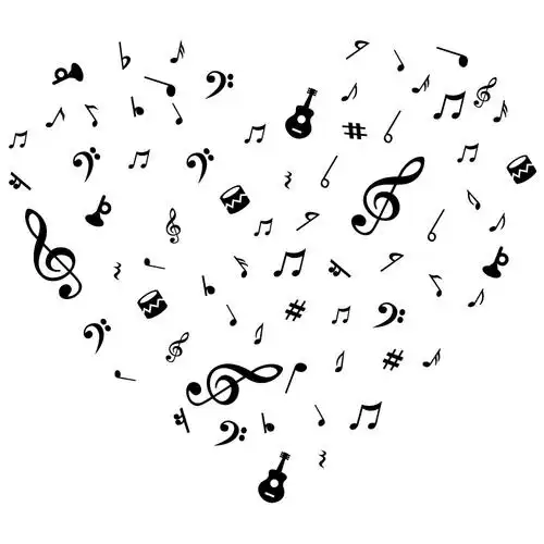 音符音乐符号贴纸钢琴琴房琴行舞蹈幼儿园培训班装饰墙贴