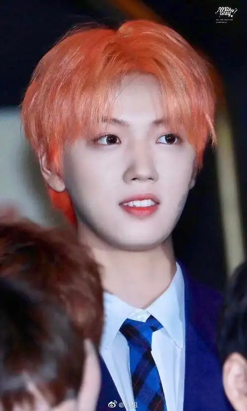 男明星脏橘色发型,魏子越,黄明昊,灵超,夏瀚宇,李振宁,朴智旻,这个发