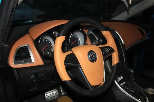 淮安汽车内饰改装别克英朗手缝方向盘