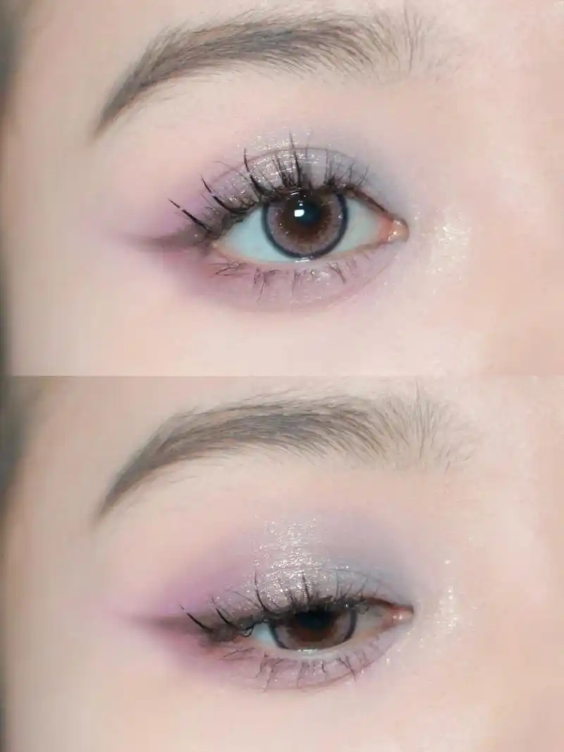 珠光贝母仙女色眼妆 今天继续乌托邦新配色,网上冲浪看到图6的插画