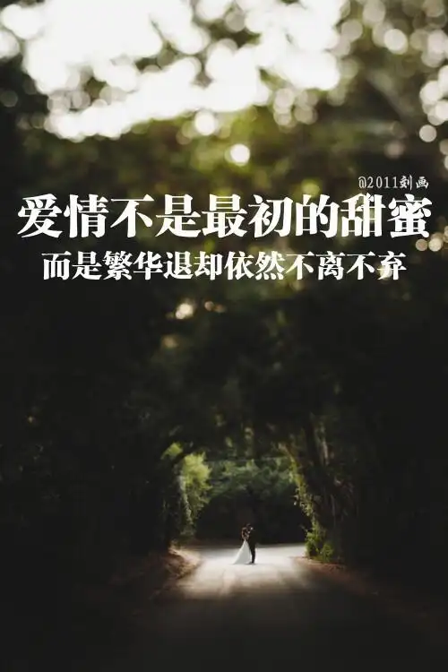 61阿画自制壁纸61 爱情不是最初的甜蜜而是繁华退却依然不离不弃.
