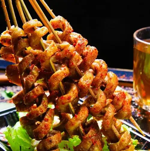 面筋油炸大串手工烤面半成品户外烧烤豆制品20支面筋制品