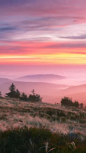 日落,绚丽,姹紫嫣红,彩霞,风景,手机壁纸,锁屏壁纸绚丽的晚霞 手机