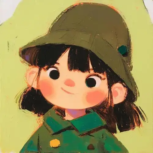 头像|戴帽子的小女生新头像