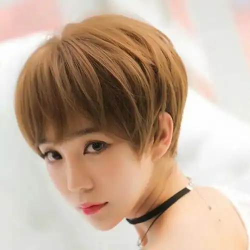 假发短发短碎发自然蓬松圆脸波波头短短卷发日常整顶假发