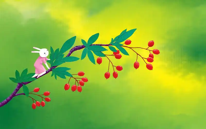 《艾玩兔》哲理插画可爱卡通兔宽屏壁纸 第一辑