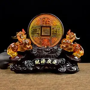 貔貅聚宝盆聚财阵摆件客厅玄关柜店铺收银台风水招财摆设开业礼品