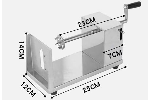 hywlkj隽颜堂不锈钢旋风手摇土豆小吃薯片机切薯塔机手动薯塔机商用半