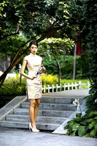 碑林公园……旗袍人像拍摄