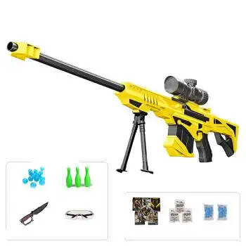 抖音同款仁达创意孩子玩具 巴雷特电动连发水弹枪狙击枪儿童玩具枪