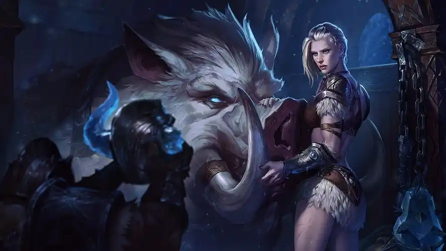 lol英雄联盟 北地之怒 瑟庄妮 sejuani 传统造型 4k壁纸