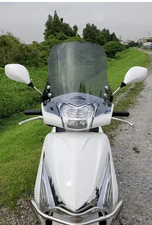 五羊本田佳御110摩托车改装件肌车狼 适用风挡甲鱼挡风玻璃前风挡板