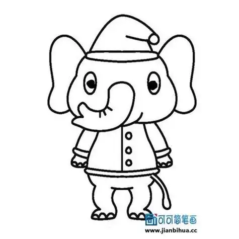 动物拟人化简笔画 简笔画图片大全-普车都