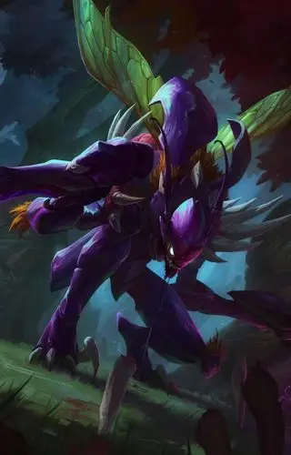 lol英雄联盟虚空掠食者卡兹克螳螂原画默认皮肤12