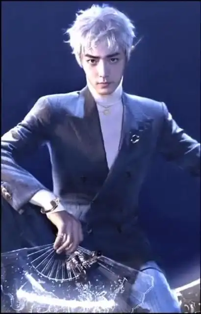 肖战银发造型,王一博银发精灵,太帅了