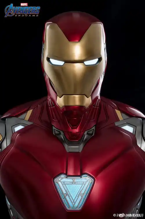 这款漫威正版授权的钢铁侠mk85半身像比例为11全高78cm
